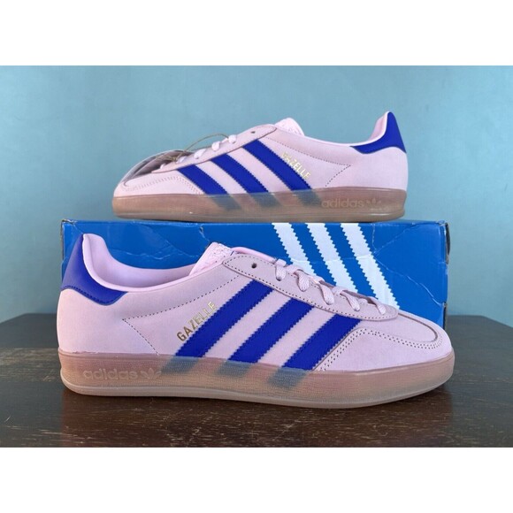 adidas Shoes - Adidas Gazelle Indoor Clear Pink/Lucid Blue Women's Size 7.5 JI1371